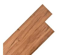 vidaXL Planche de Plancher Planche de Sol Cuisine Salle de Bain Chambre à Coucher Salle de Séjour PVC Non Auto-adhésif 5,26 m² 2 mm Orme Naturel