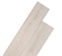 vidaXL Planche de Plancher PVC Autoadhésif 2 mm Blanc Chêne Revêtement de Sol