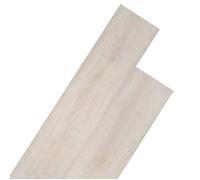 vidaXL Planche de Plancher PVC Autoadhésif 2 mm Blanc Chêne Revêtement de Sol 245172