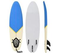 vidaXL Planche de Surf 170 cm Bleu et Crème Paddle de Surf Sport Nautique 91687