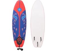 vidaXL Planche de surf Bleu et Rouge 170 cm