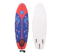 vidaXL Planche de surf Bleu et Rouge 170 cm