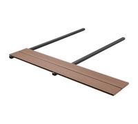Vidaxl Planche De Terrasse 4 Pcs Marron Clair Wpc