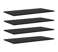 Vidaxl Planche D'étagère À Livres 4 Pcs Noir 100 X 40 X 1.5cm