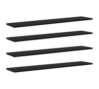 Vidaxl Planche D'étagère À Livres 4 Pcs Noir 100 X 40 X 1.5cm