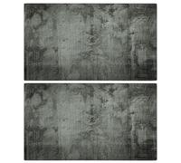 Planches à découper 2 pcs motif de béton Verre trempé