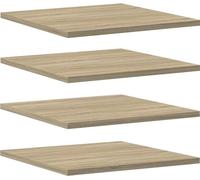 vidaXL Planches de bibliothèque 4 pcs. chêne Sonoma 40x40x1,5 cm