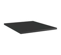 vidaXL Planches de bibliothèque 8 pcs. Noir brillant 40x50x1,5 cm