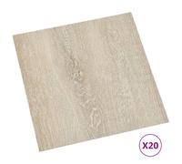vidaXL Planches de plancher autoadh¿¿sives 20 pcs PVC 1,86 m? Beige