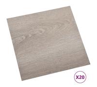 vidaXL Planches de plancher autoadh¿¿sives 20 pcs PVC 1,86 m? Taupe