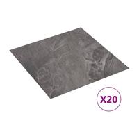 vidaXL Planches de plancher autoadhÃ©sives 20 pcs PVC 1,86mÂ² Motif noir