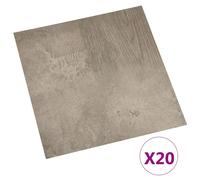 Vidaxl Planches De Plancher Autoadhésives 20 Pcs Pvc 1,86 M² Gris