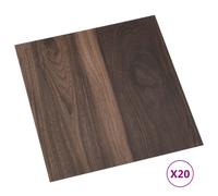 Vidaxl Planches De Plancher Autoadhésives 20 Pcs Pvc 1,86 M² Marron
