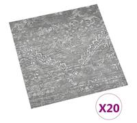 Vidaxl Planches De Plancher Autoadhésives 20 Pcs Pvc 1,86m² Gris Béton