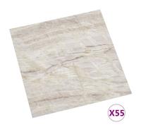 Vidaxl Planches De Plancher Autoadhésives 55 Pcs Pvc 5,11 M² Beige