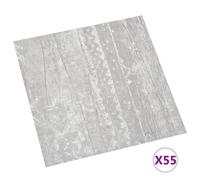Vidaxl Planches De Plancher Autoadhésives 55 Pcs Pvc 5,11 M² Gris