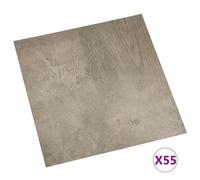 Vidaxl Planches De Plancher Autoadhésives 55 Pcs Pvc 5,11 M² Gris