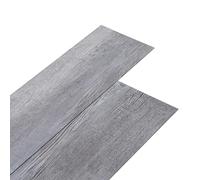 vidaXL Planches de Plancher Revêtements de Sol Salon Salle de Séjour Salle de Bain Cuisine PVC Autoadhésif 2,51 m² 2 mm Gris Bois Mat