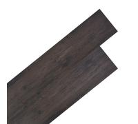 vidaXL Planches de plancher PVC Non auto-adhésif Chêne gris foncé