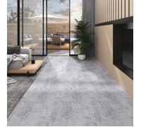 Vloerplanken zelfklevend 5,02 mÂ² 2 mm PVC cementgrijs146558