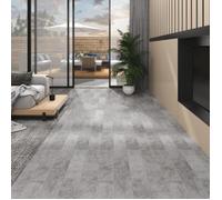 Vloerplanken zelfklevend 5,02 mÂ² 2 mm PVC betongrijs146598