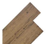 vidaXL Planches de sol 18 pcs Brun Noyé 5,26 m² PVC
