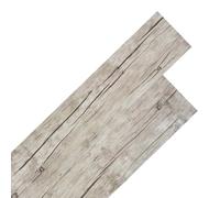 vidaXL Planches de sol 18 pcs Gris clair 2,51 m² PVC
