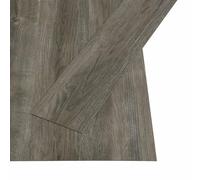 vidaXL Planches de Sol Autocollantes 32 pcs Gris et marron 4,46 m² PVC, Revêtement tendance et résistant, dalles auto-adhésives, facile à entretenir, pour rehausser votre intérieur