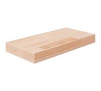 vidaXL Plank 40 x 20 x 4 cm onbewerkt massief eikenhout342948 Marron G