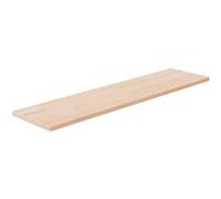 vidaXL Plank 80x20x1,5 cm onbehandeld massief eikenhout342922 Marron G