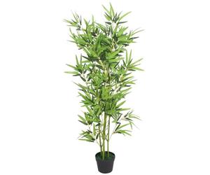 vidaXL Plante Artificielle avec Pot Bambou 120 cm Vert
