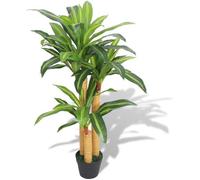 vidaXL Plante artificielle Dracaena avec pot 100 cm Vert