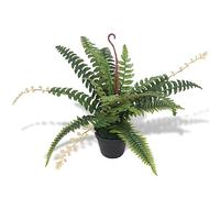 vidaXL Plante Artificielle avec Pot Fougère Décoration d'Intérieur 50 cm Vert