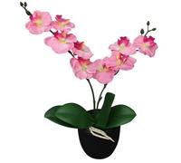 vidaXL Plante artificielle Orchidée avec pot 30 cm Rose