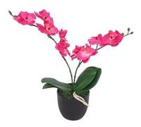 Vidaxl Plante Artificielle Avec Pot Orchidã©E 30 Cm Rouge