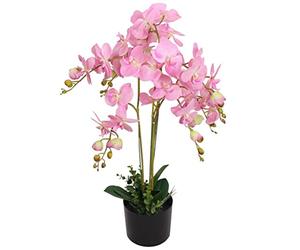 vidaXL Plante Artificielle avec Pot Orchidée 75 cm Rose