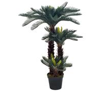 vidaXL Plante artificielle avec pot Palmier Cycas Vert 125 cm