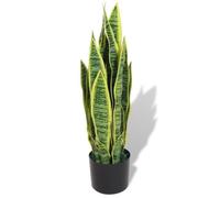 vidaXL Plante artificielle avec pot Sansevière 65 cm Vert