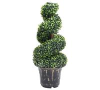 vidaXL Plante de buis artificiel en spirale avec pot Vert 89 cm