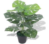 vidaXL Plante Monstera artificielle avec pot 45 cm Vert
