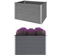 vidaXL Plantenbak verhoogd 150x100x91 cm HKC grijs43610 Gris G