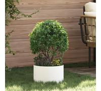 vidaXL Plantes en Céramique Blanche Blanche Céramique 30 cm de diamètre