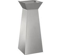vidaXL Planteur à colonnes Argent 40 x 40 x 100 cm Acier