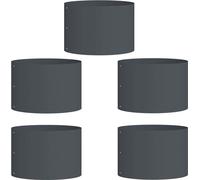 vidaXL Planteur de jardin 5 pcs Anthracite 30 x 30 x 20 cm Acier