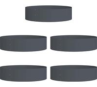 vidaXL Planteur de jardin 5 pcs Anthracite 80 x 80 x 20 cm Acier