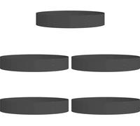 vidaXL Planteur de jardin 5 pcs Noir 120 x 120 x 20 cm Acier