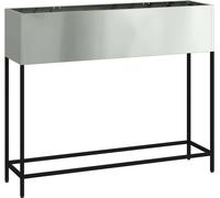 vidaXL Planteur de jardin surélevé Argent 100 x 26 x 82 cm