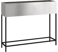 vidaXL Planteur de jardin surélevé Argent 100 x 26 x 82 cm Acier inoxydable