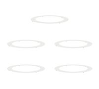 vidaXL Planteurs Blancs Blanc Plastique Grand Planteur Blanc Rond