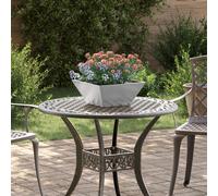 vidaXL Planteurs en Bol de Jardin 5 pcs 35x35x15 cm en Inox